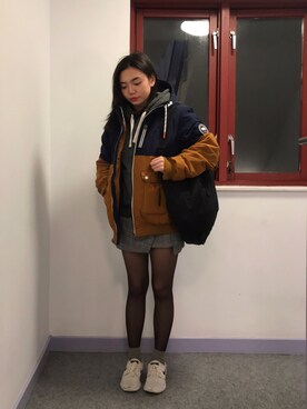 AJIMA KIKOさん（レディース・156cm）の冬コーディネート