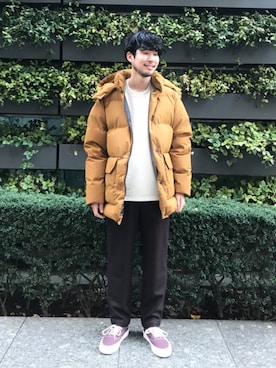 「GOLDWIN（ゴールドウィン）のアイテム」を使った、imutaさん（メンズ・178cm）の冬コーディネート