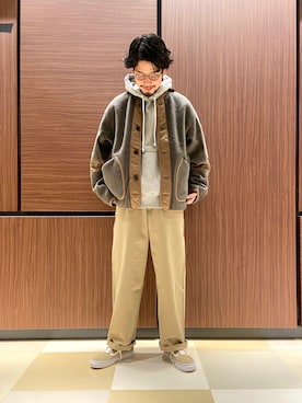 「unfil」｜「アイテム（ミリタリージャケット）」を使った、imutaさん（メンズ・178cm）の秋コーディネート