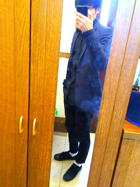 「H&M（エイチ・アンド・エム）のアイテム（ジャケット/アウター）」を使った、ハスキーさん（メンズ・172cm）の秋コーディネート