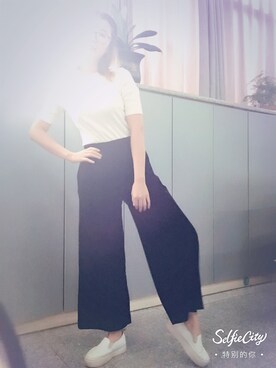 「灯芯绒」｜杨小屁桃君さん（レディース・163cm）の秋コーディネート