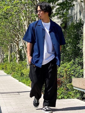 「Right-on（ライトオン）のアイテム」を使った、かねちさん（メンズ・169cm）の夏コーディネート