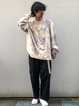 「BACK NUMBER（バックナンバー）のアイテム（スウェット）」を使った、かねちさん（メンズ・169cm）の秋コーディネート