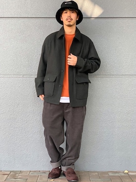 「BACK NUMBER（バックナンバー）のアイテム（スウェット）」を使った、かねちさん（メンズ・169cm）の冬コーディネート