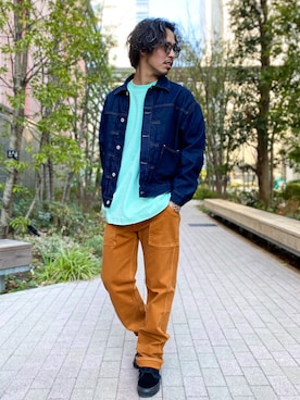 「BACK NUMBER（バックナンバー）のアイテム（デニムジャケット）」を使った、かねちさん（メンズ・169cm）の春コーディネート