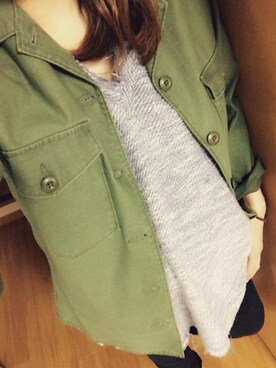 「Ungrid（アングリッド）のアイテム（その他トップス）」を使った、miqsonさん（レディース・163cm）の春コーディネート