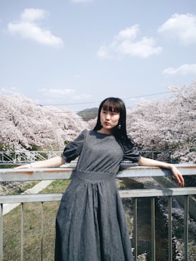 「アイテム（ワンピース/ドレス）」を使った、HARUKA  さん（レディース・168cm・10代）の春コーディネート