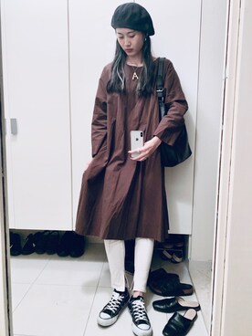 「KBF BOX（ケービーエフ ボックス）のアイテム」を使った、HARUKA  さん（レディース・171cm）の秋コーディネート