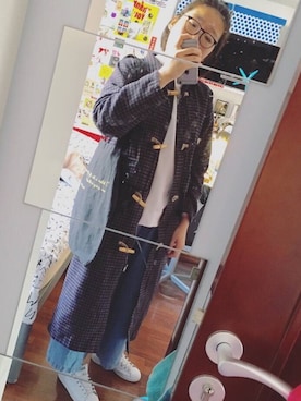 「TYAKASHAのアイテム（ジャケット/アウター）」を使った、白胖哲さん（レディース・168cm）の冬コーディネート