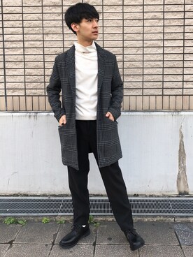 「タートル」｜「アイテム（その他アウター）」を使った、な〜ささん（メンズ・170cm）の秋コーディネート