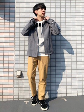 「Discoat Parisien（ディスコートパリシアン）のアイテム（その他アウター）」を使った、な〜ささん（メンズ・170cm）の春コーディネート