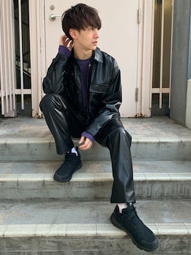 「DISCOAT（ディスコート）のアイテム（ブルゾン）」を使った、な〜ささん（メンズ・170cm）の秋コーディネート