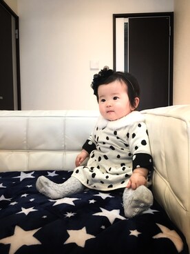 「baby GAP」｜のんちゃんさん（キッズ・70cm）の冬コーディネート