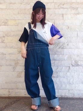 「WORLD WORKERS（ワールドワーカーズ）のアイテム」を使った、rightonharajukuさん（レディース・153cm）の春コーディネート