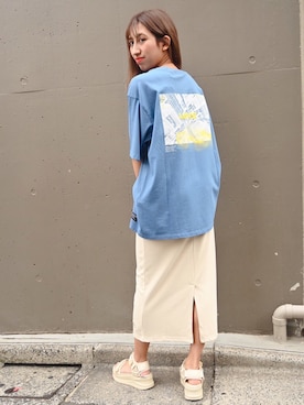 「CAMP7」｜「アイテム（サンダル）」を使った、rightonharajukuさん（レディース・158cm）の夏コーディネート