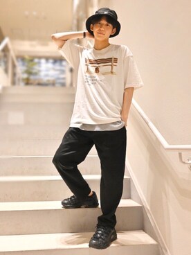 「NEWERA」｜「アイテム（その他）」を使った、rightonharajukuさん（メンズ・174cm）の夏コーディネート