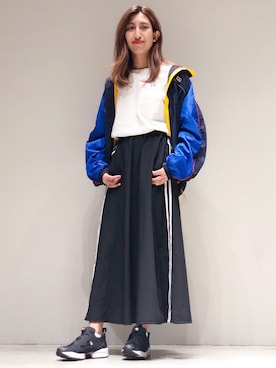 「Levi's（リーバイス）のアイテム（ナイロンジャケット）」を使った、rightonharajukuさん（レディース・158cm）の秋コーディネート