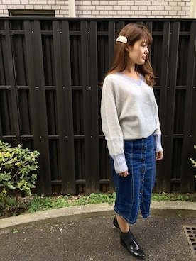 「dictionary（ディクショナリー）のアイテム」を使った、RiNcさん（レディース・161cm）の春コーディネート