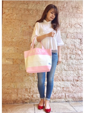 「PORTER（ポーター）のアイテム」を使った、RiNcさん（レディース・161cm）の春コーディネート