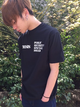 「STARTER BLACK LABEL（スターターブラックレーベル）のアイテム（Tシャツ/カットソー）」を使った、RiNcさん（メンズ・180cm）の春コーディネート