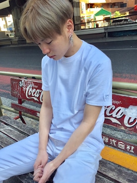 「STARTER BLACK LABEL（スターターブラックレーベル）のアイテム（Tシャツ/カットソー）」を使った、RiNcさん（メンズ・180cm）の春コーディネート