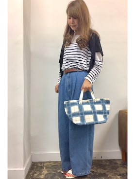 「RiNc (リンク)のアイテム」を使った、RiNcさん(レディース・163cm)の夏コーディネート