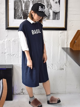 「MONKI（モンキ）のアイテム」を使った、RiNcさん（レディース・164cm）の秋コーディネート