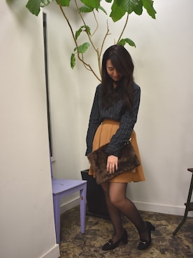 「RiNc (リンク)のアイテム」を使った、RiNcさん(レディース・154cm)の秋コーディネート