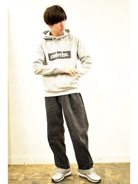 「STARTER BLACK LABEL（スターターブラックレーベル）のアイテム（トップス）」を使った、RiNcさん（メンズ・170cm）の秋コーディネート