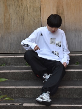 「STARTER BLACK LABEL（スターターブラックレーベル）のアイテム（Tシャツ/カットソー）」を使った、RiNcさん（メンズ・170cm）の秋コーディネート