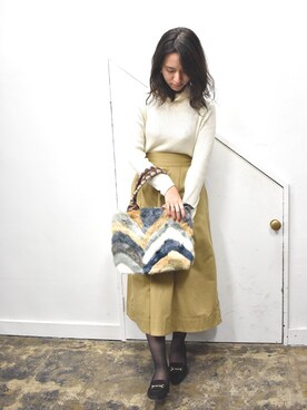 「RiNc (リンク)のアイテム」を使った、RiNcさん(レディース・154cm)の冬コーディネート