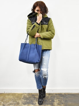 「dictionary（ディクショナリー）のアイテム」を使った、RiNcさん（レディース・163cm）の冬コーディネート