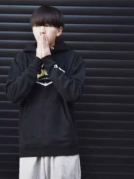 「STARTER BLACK LABEL（スターターブラックレーベル）のアイテム（トップス）」を使った、RiNcさん（メンズ・170cm）の冬コーディネート