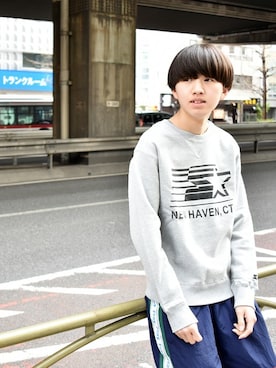 「STARTER BLACK LABEL（スターターブラックレーベル）のアイテム（トップス）」を使った、RiNcさん（メンズ・170cm）の春コーディネート