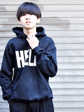 「The Beatles（ザビートルズ）のアイテム」を使った、RiNcさん（メンズ・175cm）の春コーディネート