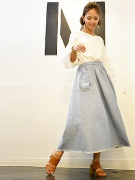 「dictionary（ディクショナリー）のアイテム」を使った、RiNcさん（レディース・163cm）の春コーディネート