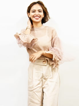 「dictionary（ディクショナリー）のアイテム」を使った、RiNcさん（レディース・163cm）の春コーディネート