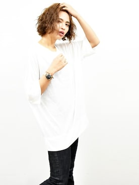 「dictionary（ディクショナリー）のアイテム」を使った、RiNcさん（レディース・163cm）の夏コーディネート