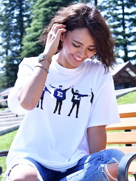 「The Beatles（ザビートルズ）のアイテム」を使った、RiNcさん（レディース・163cm）の夏コーディネート