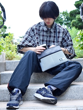 「STARTER BLACK LABEL(スターターブラックレーベル)のアイテム(バッグ)」を使った、RiNcさん(メンズ・170cm)の夏コーディネート