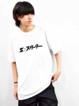 「STARTER BLACK LABEL（スターターブラックレーベル）のアイテム（Tシャツ/カットソー）」を使った、RiNcさん（メンズ・170cm）の夏コーディネート