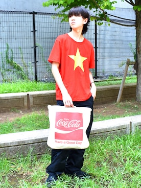 「RiNc (リンク)のアイテム」を使った、RiNcさん(メンズ・170cm)の夏コーディネート