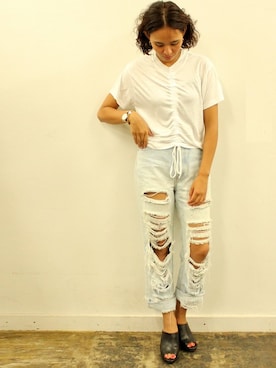 「サボサンダル」｜RiNcさん（レディース・163cm）の秋コーディネート