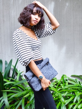 「dictionary（ディクショナリー）のアイテム」を使った、RiNcさん（レディース・163cm）の秋コーディネート