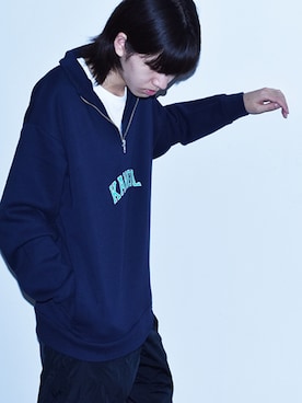「KANGOL（カンゴール）のアイテム（スウェット）」を使った、RiNcさん（メンズ・170cm）の秋コーディネート