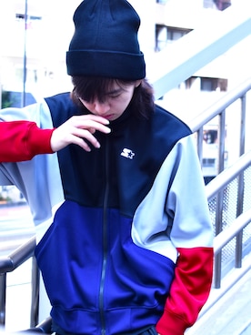 「STARTER BLACK LABEL（スターターブラックレーベル）のアイテム（ジャージ）」を使った、RiNcさん（メンズ・170cm）の秋コーディネート