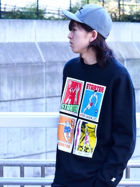 「STARTER BLACK LABEL（スターターブラックレーベル）のアイテム（トップス）」を使った、RiNcさん（レディース・163cm）の秋コーディネート