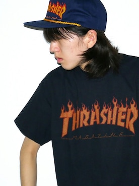「THRASHER（スラッシャー）のアイテム」を使った、RiNcさん（メンズ・170cm）の秋コーディネート