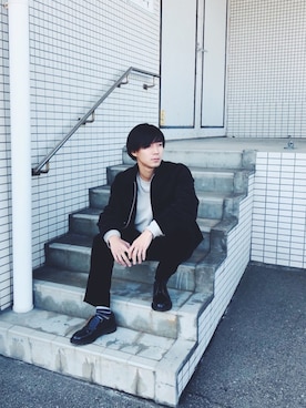 「ALLEGE（アレッジ）のアイテム（ジャケット/アウター）」を使った、Yjrさん（メンズ・173cm）の秋コーディネート