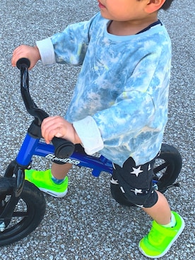 「MAD（マッド）のアイテム」を使った、r♡rさん（キッズ・90cm）の春コーディネート